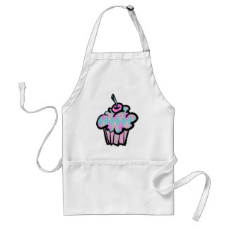 Tablier sherbert Jacquard motif cupcake