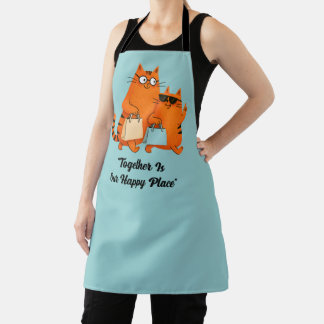 Tablier Shopping Day Cat Love