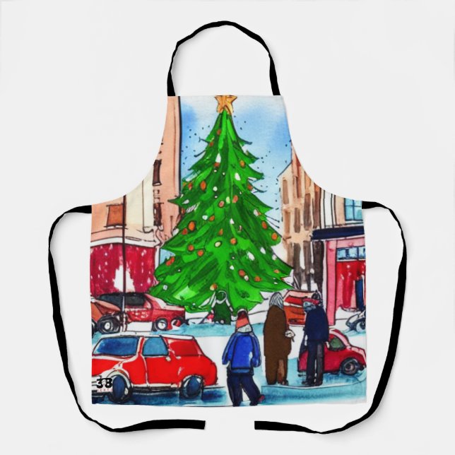 Tablier Shopping de Noël (Recto)