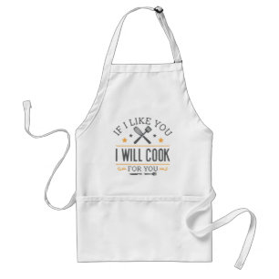 Tablier Si je vous aime je vais cuisiner pour vous
