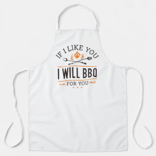 Tablier Si Je Vous Aimerais, Je Vais Vous Faire Un BBQ