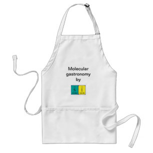 Tablier Si nom de table périodique apron 2