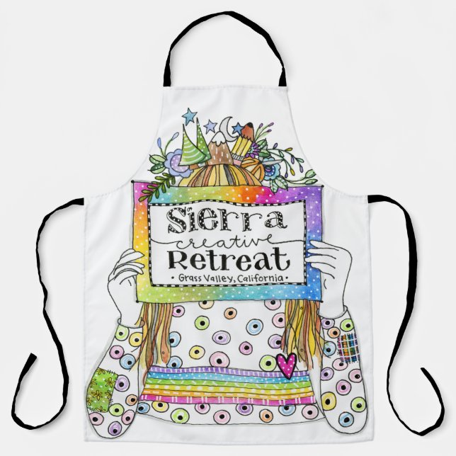 Tablier Sierra Creative Retreat All-Over Print Apron (Recto)