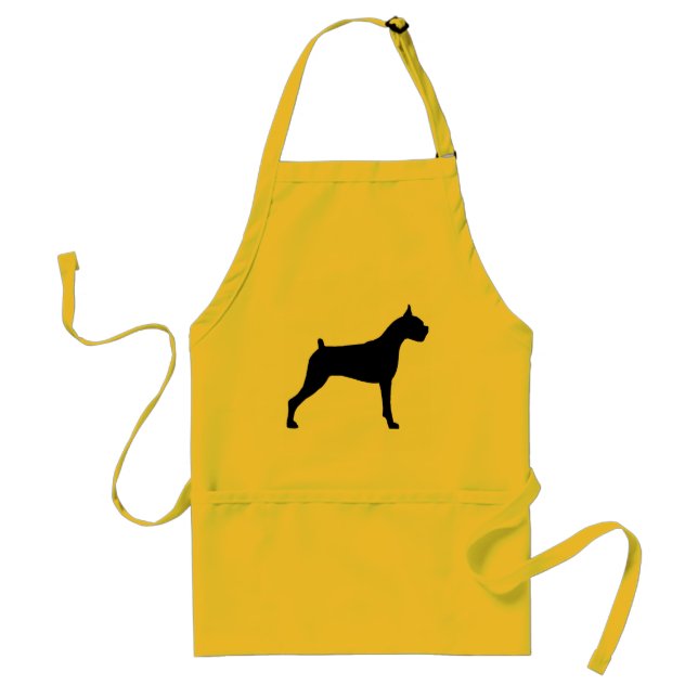 Tablier Silhouette de chien de boxeur (Devant)