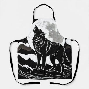 Tablier Silhouette Wolf de nuit