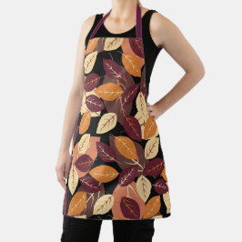 Tablier Simple automne laisse foncé