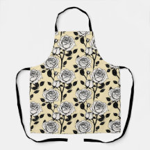 Simple Black And White Roses In A Graphic Style