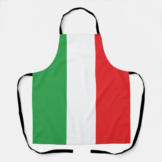 Tablier Simple Bold Italie drapeau italien (Recto)