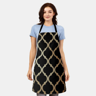 Tablier Simple Elegant Moderne Or Motif marocain  