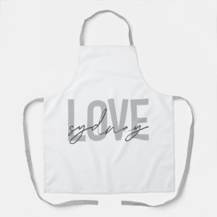 Tablier Simple, moderne, cool, design urbain Amour Sydney