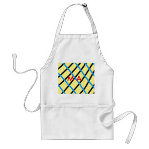 Tablier Simple monogramme ajouter votre nom lettre man min