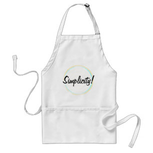 Tablier Simplicité Cercles Concentrés Apron