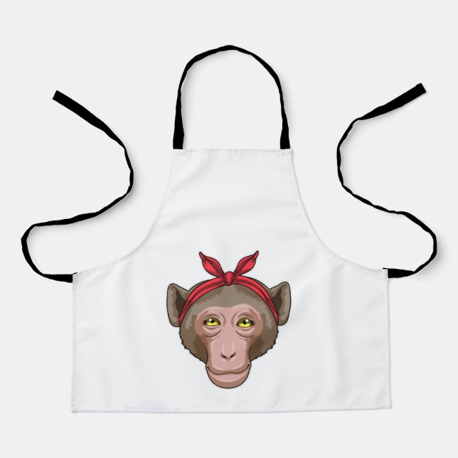 Tablier Singe avec Bandana (Recto)