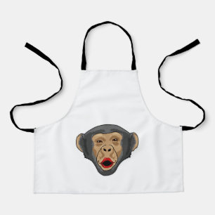 Tablier Singe avec bouche baisée