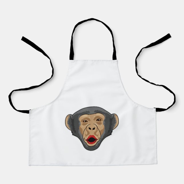 Tablier Singe avec bouche baisée (Recto)