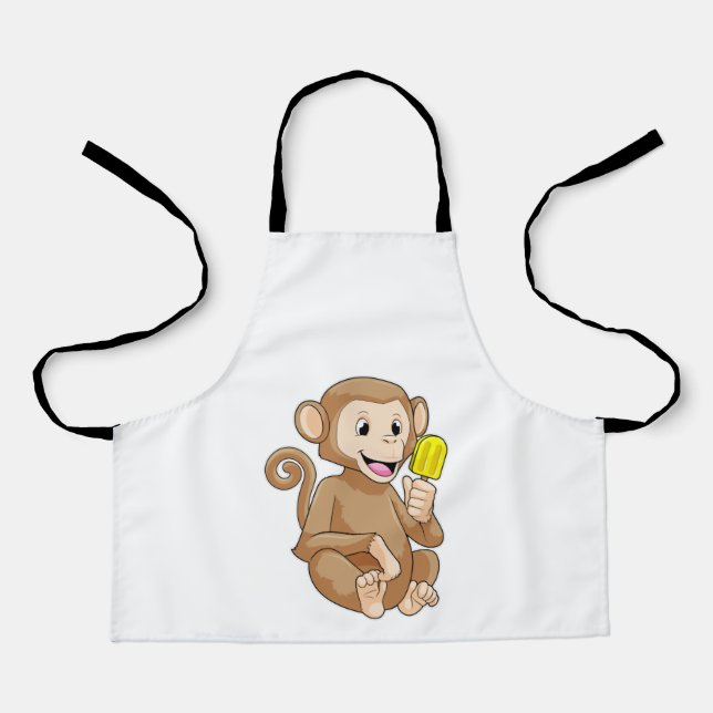 Tablier Singe avec Popsicle (Recto)
