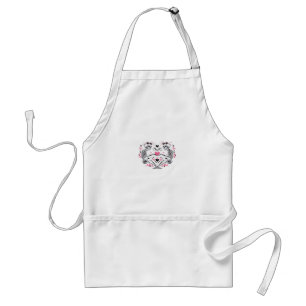 Tablier Skeleton Heart Mains Classique Viral