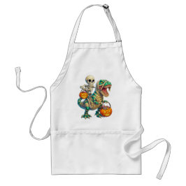 Tablier Skeleton Whimsical équitation maman T-Rex Hallowee
