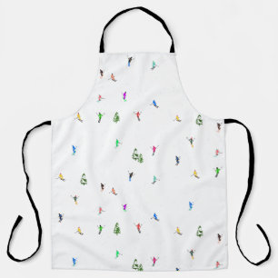 Tablier Ski alpin d'hiver Ski Ski Ski Motif
