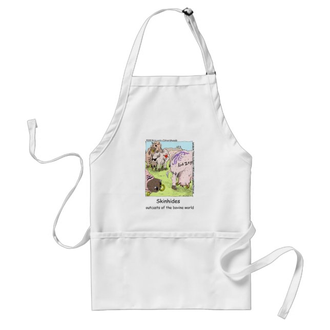 Tablier SkinHides Cow Outcasts Drôle Tee - shirt Mugs Etc (Devant)