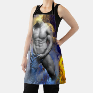 Tablier SlipperyJoe's Homme torse nu abs sixpack mettre