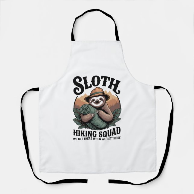Tablier Sloth Randonnée Squad Funny Camping (Recto)