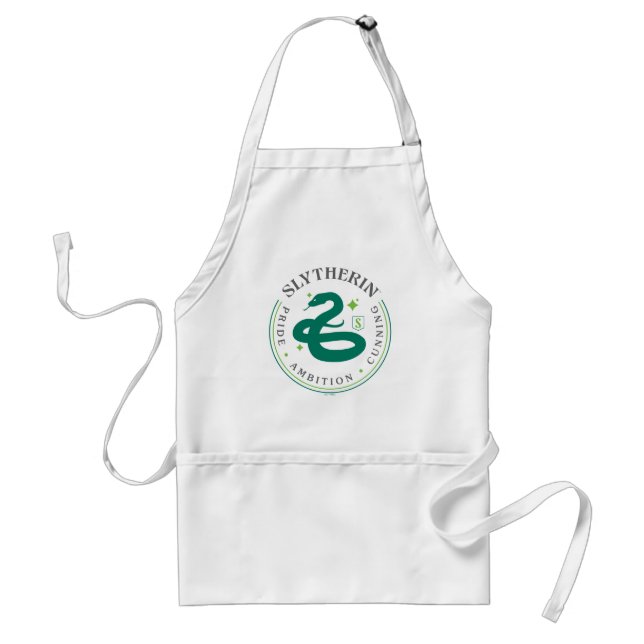 Tablier SLYTHERIN™ Insigne de fierté de la Maison du serpe (Devant)