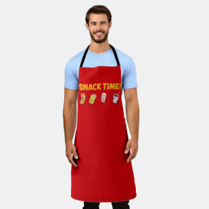 Tablier Snack Time ! Popcorn de bonbons rétro