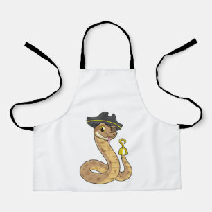 Tablier Snake as Pirate with Hook Hand & Eye patch