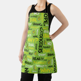 Tablier Snarky Grinch   Modèle de phrase Grinch Snarky