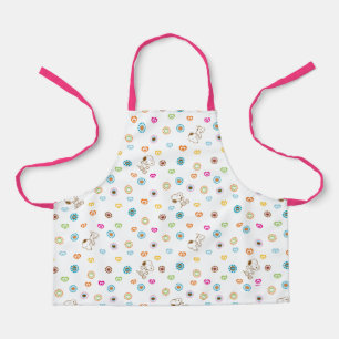 Tablier Snoopy Colorful Hearts Motif