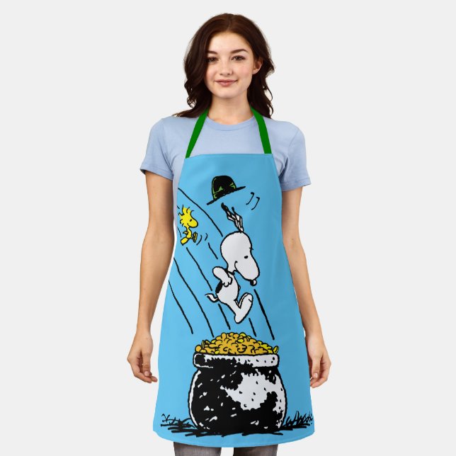 Tablier Snoopy Jumping dans le pot d'or (Porté)