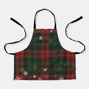 Tablier Snowflakes Plaid Festive de Noël Motif