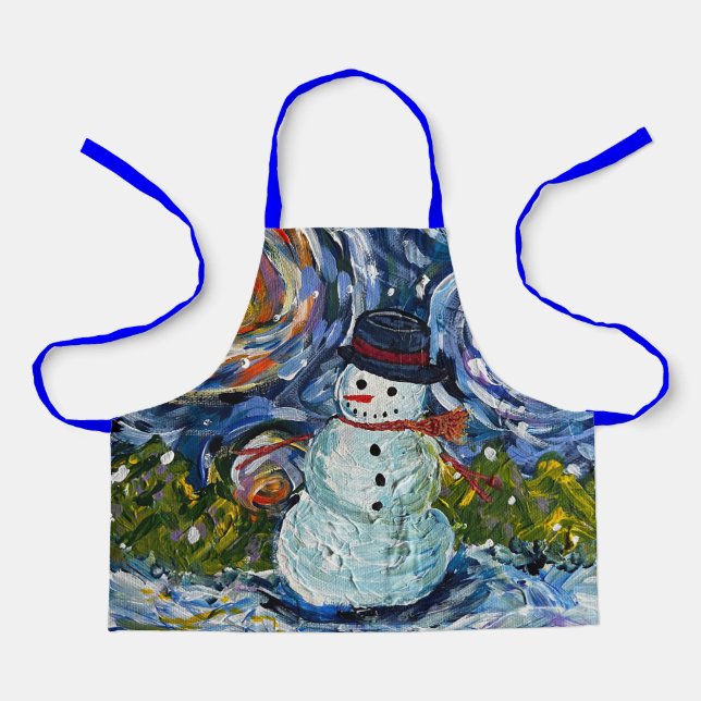 Tablier Snowman Apron (Recto)