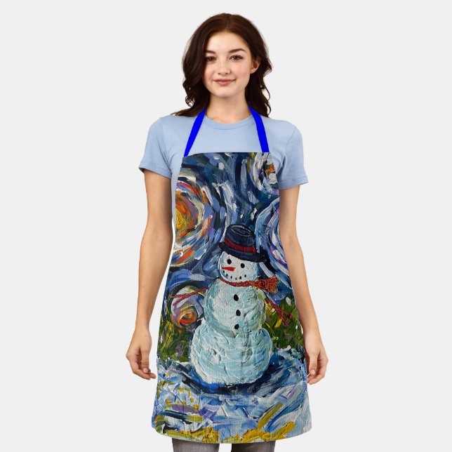 Tablier Snowman Apron taille moyenne (Porté)