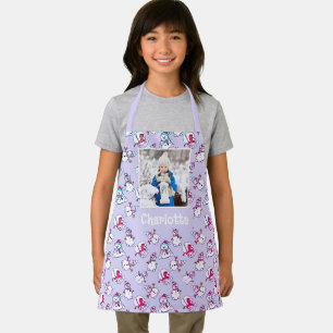 Tablier Snowman Motif Avec Filles Nom Lilac