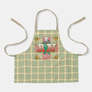 Tablier Sock Monkey personnalisé RN Nurse apron