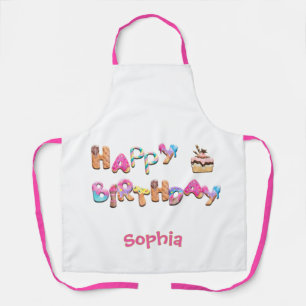Tablier Soins d'Anniversaire Personnalisés