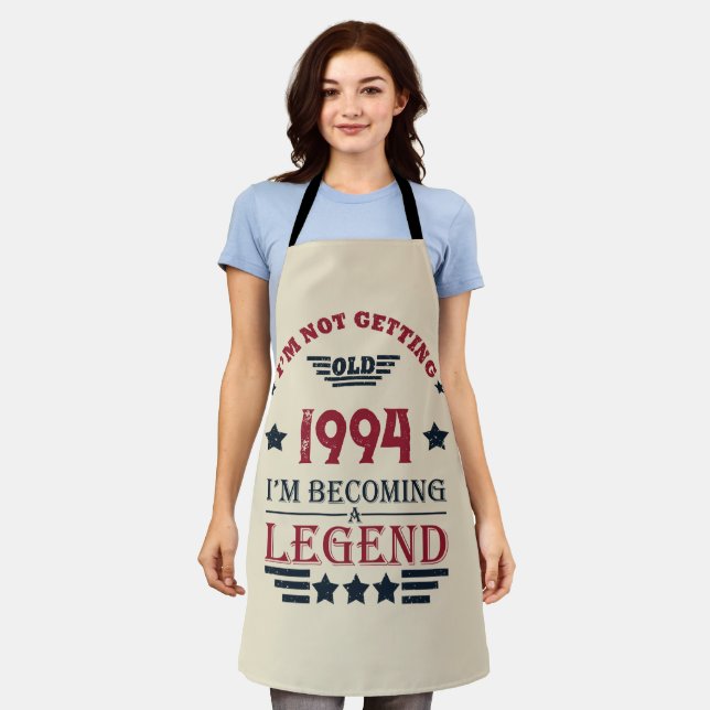 Tablier Soirée personnalisée de trente vintages 30e annive (Porté)