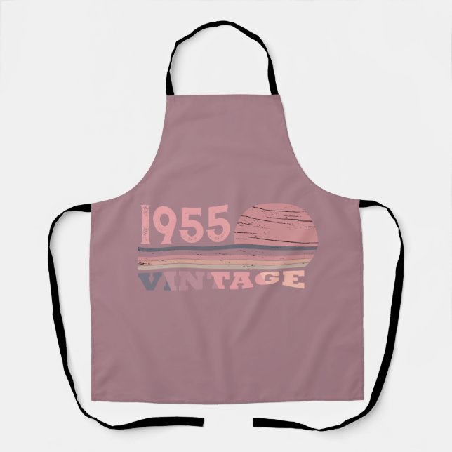 Tablier Soixante-dix vintages 70e anniversaire personnalis (Recto)