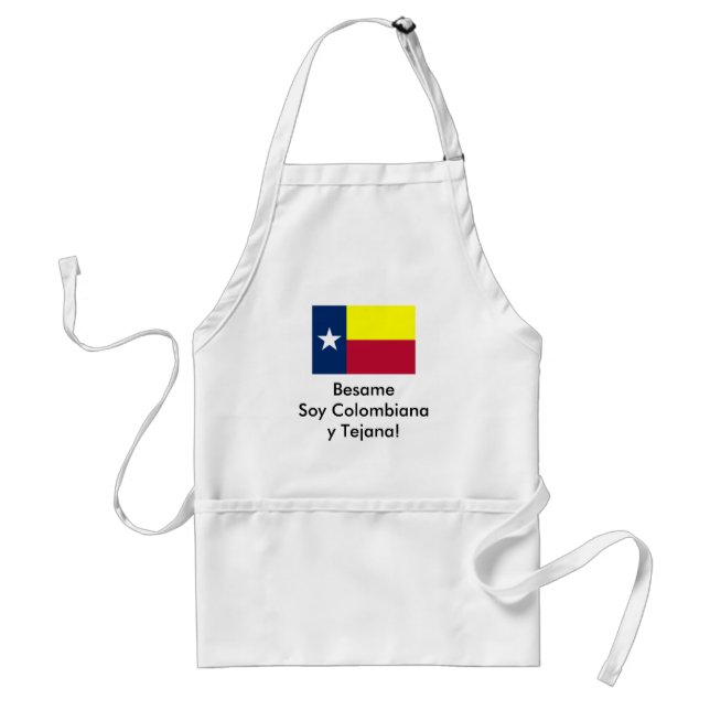 Tablier Soja Colombiana y Tejana de Besame ! (Devant)