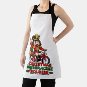 Tablier Soldat Casse-Noisette de Noël à Vélo