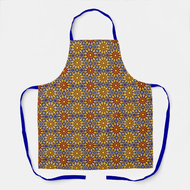 Tablier Soleil céleste Mandala (Recto)