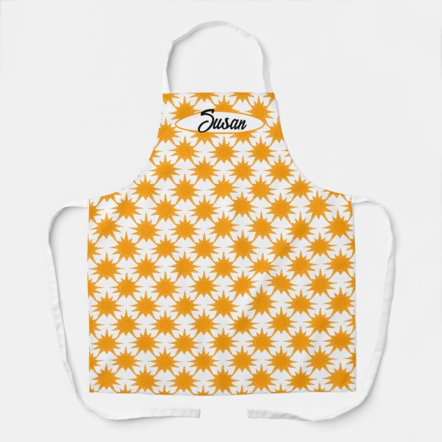 Tablier Soleil orange jaune soleil (Recto)