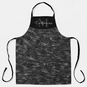 Tablier Sophisticate de Spa de Parties scintillant noire