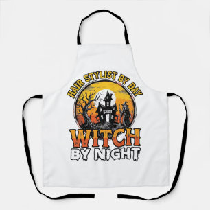Tablier Sorcière Coiffeuse De Nuit Vintage Halloween Desi