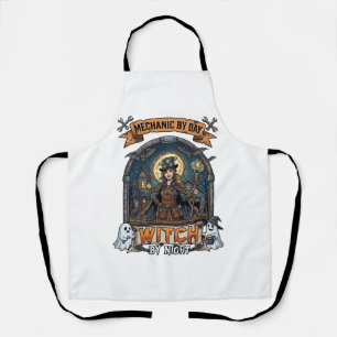 Tablier Sorcière de nuit mécanique Jour Halloween Steampun