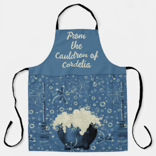 Tablier Sorcières Cauldron Bleu