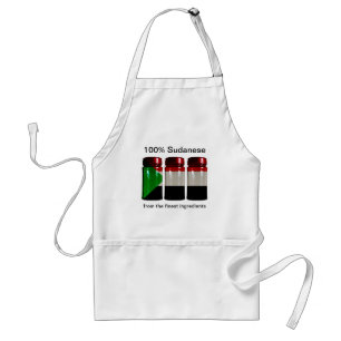 Tablier Soudan Drapeau Pots d'épices Apron