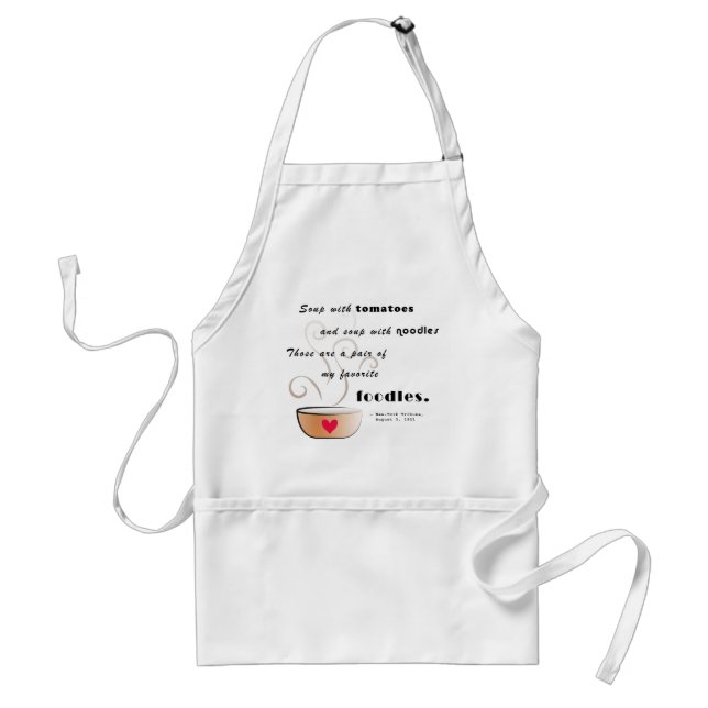 Tablier "Soupe - ma nourriture préférée" Apron (Devant)
